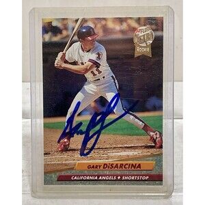 Angels Gary DiSarcina Signed Autographed 1992 Fleer Ultra Rookie Mint